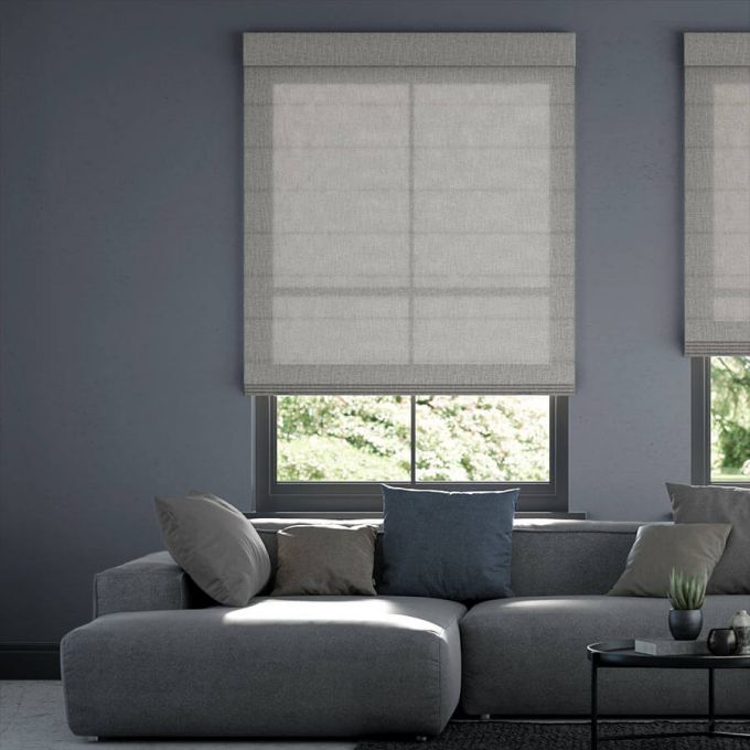 modern farmhouse roman shades