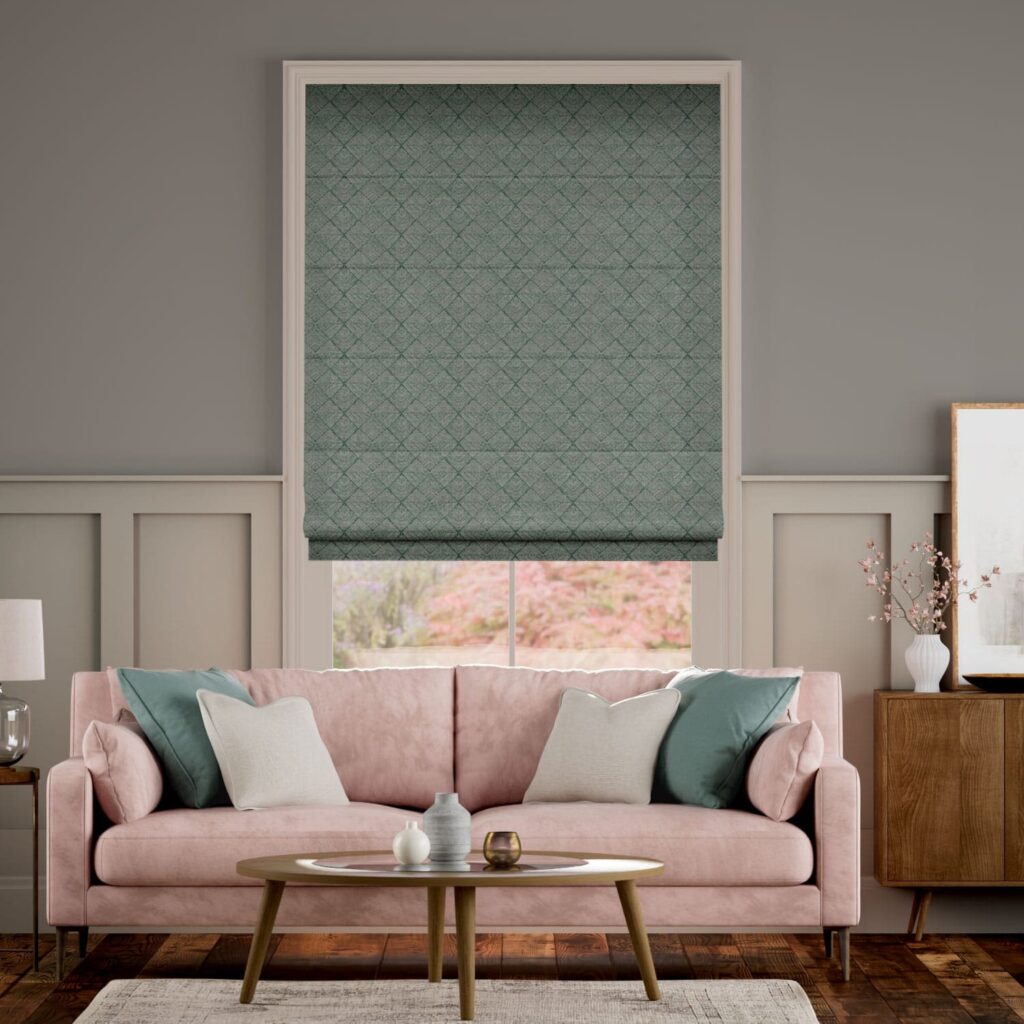 Motorized roman shades