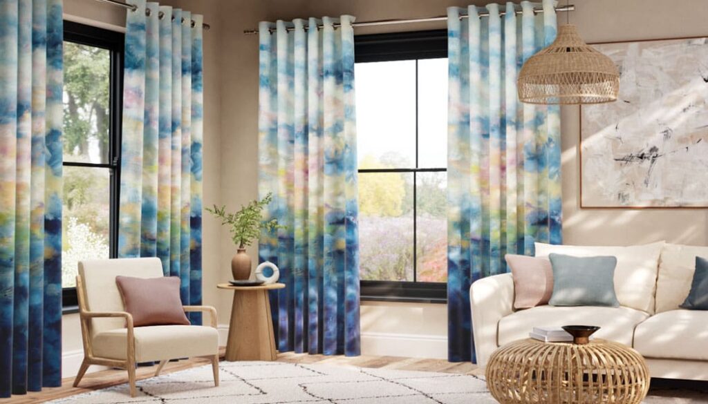 Nairobi Sky Curtains by Clarke & Clarke