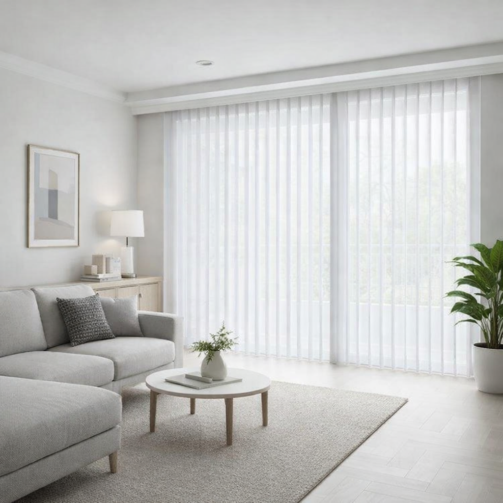 sheer vertical blinds