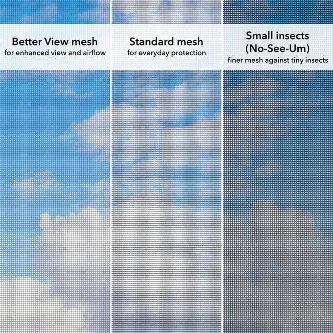 insect screen mesh options