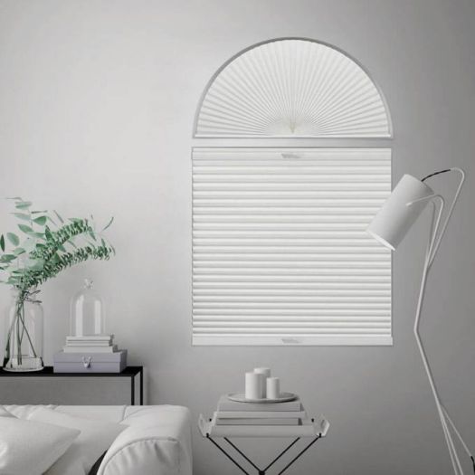 Double Cell Blackout Arch Window Shades