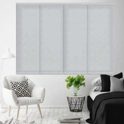 Premium Light Filtering Fabric Panel Track Blinds