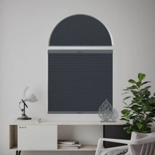 Single Cell Blackout Arch Window Shades